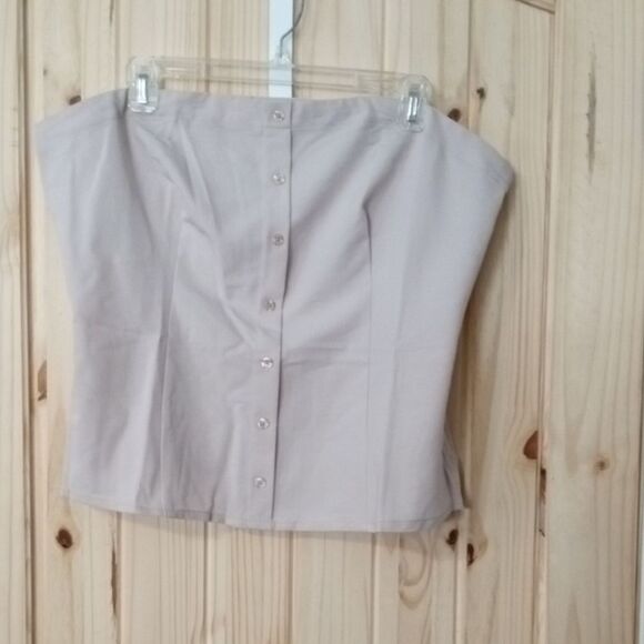 New York & Company Tops - New York & Company Cream Strapless Top